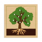 Botanisches Puzzle: Baum