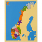 Einlegekarte Norwegen