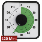 Zeitdauer-Uhr "Automatik" 120 Minuten, magnetisch, 19x19 cm - Timer