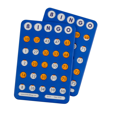 Bingo Schiebeplatte 1-75