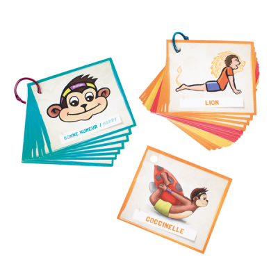 PedaYoga-Minikarten mit Haltungen und Emotionen