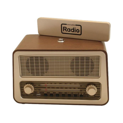 Retro Radio mit Einem Bedienungsknopf