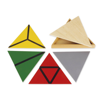 Arbeitskartei Konstruktive Dreiecke  Montessori Lernwelten - Der Shop für  Montessori Material