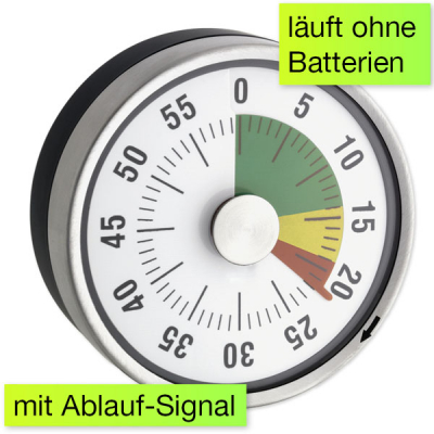 Zeitdauer-Uhr "Automatik" Compact mit Magnet und Ampelscheibe - Timer